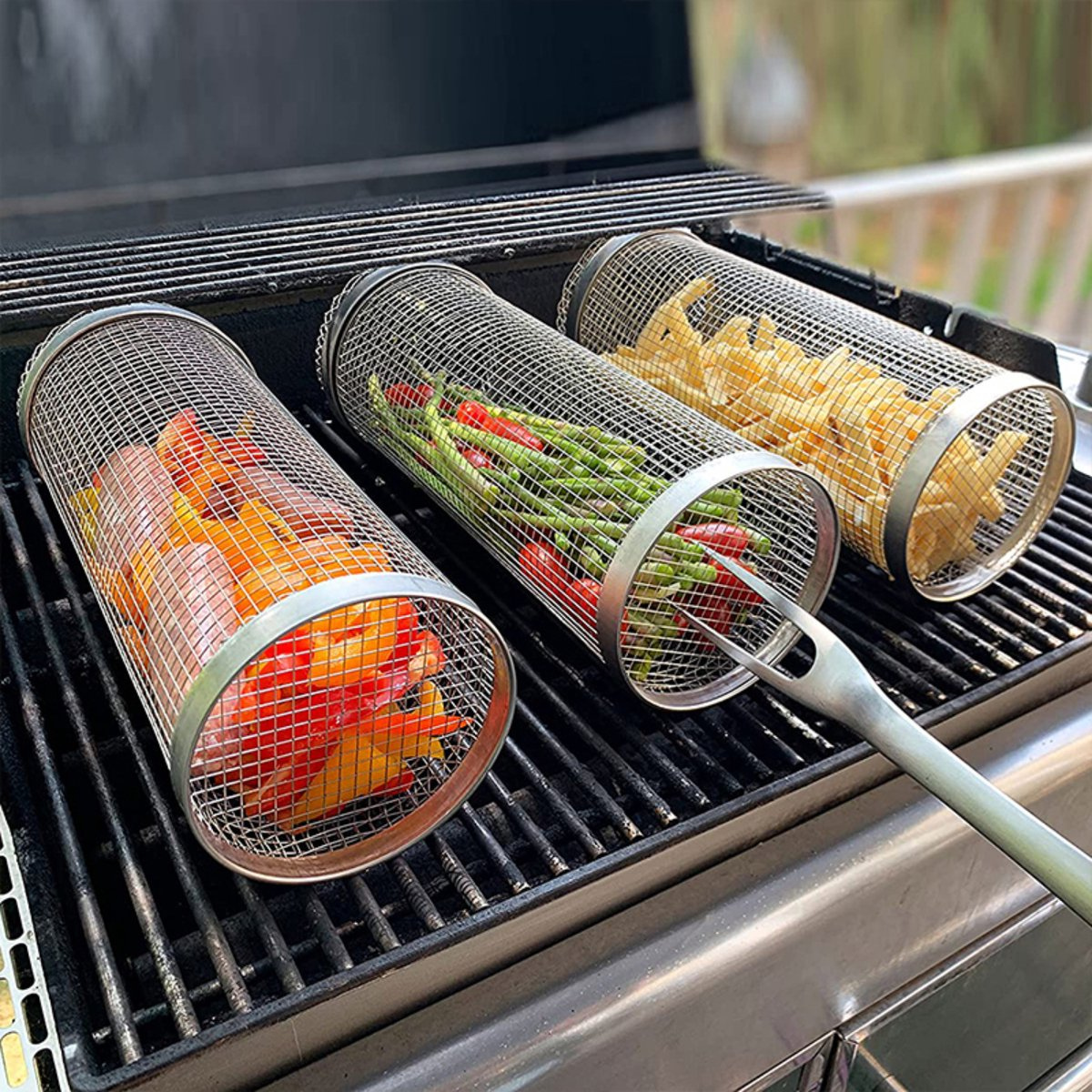 BBQ basket - Nothing falls through your grill anymore