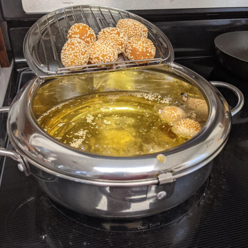 Fritteuse mit Temperaturkontrolle