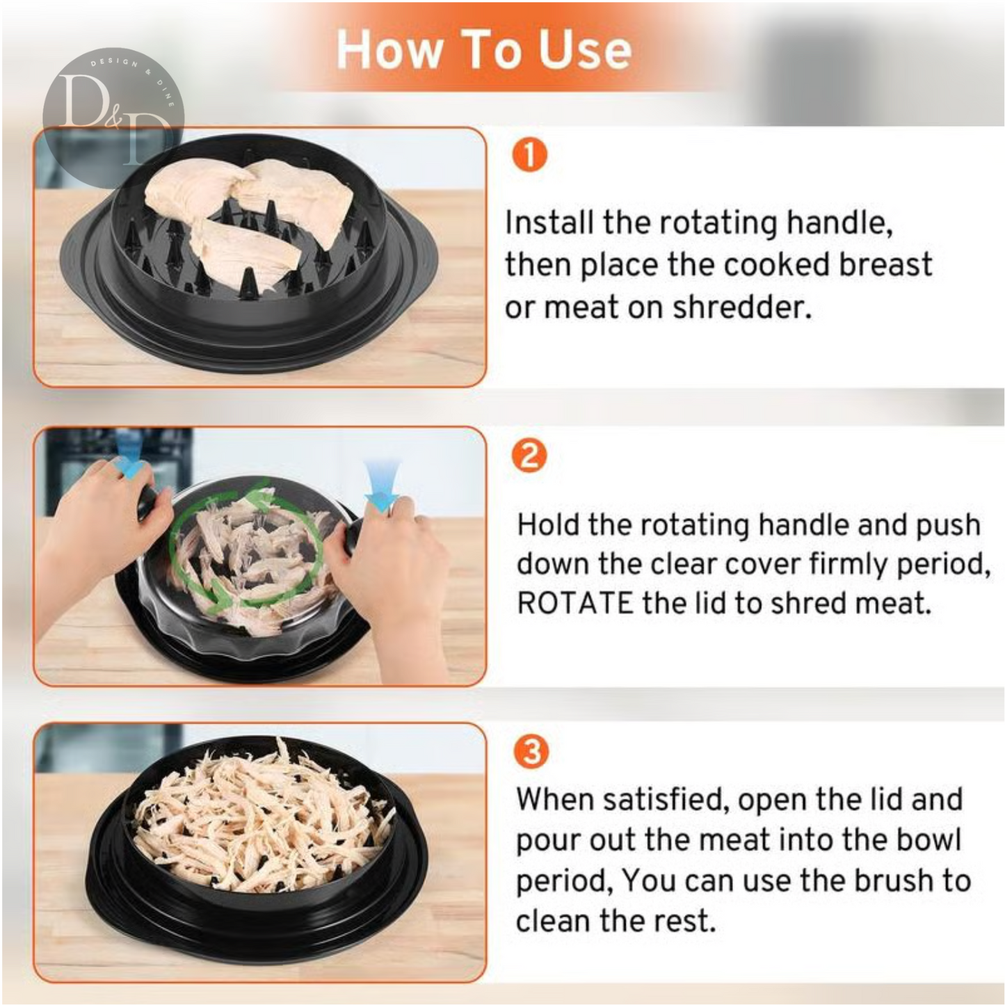 Featherease - pulled meat in seconden!