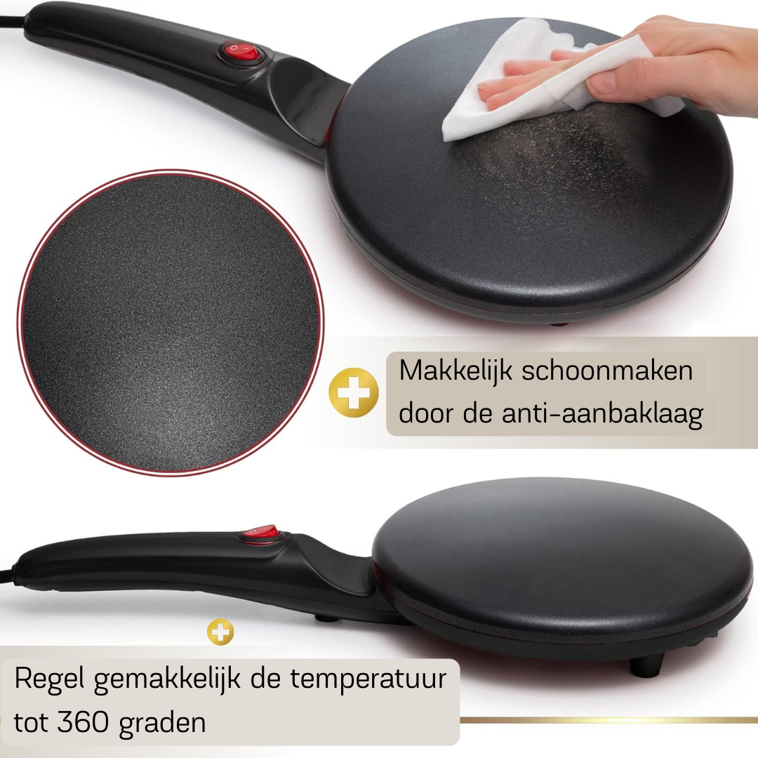 Quick crepes pan - bake perfect pancakes in less than 30 seconds