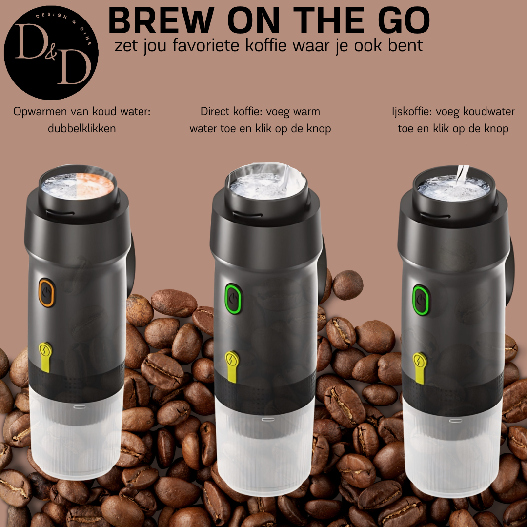 Brew on the go - draadloze koffiemachine