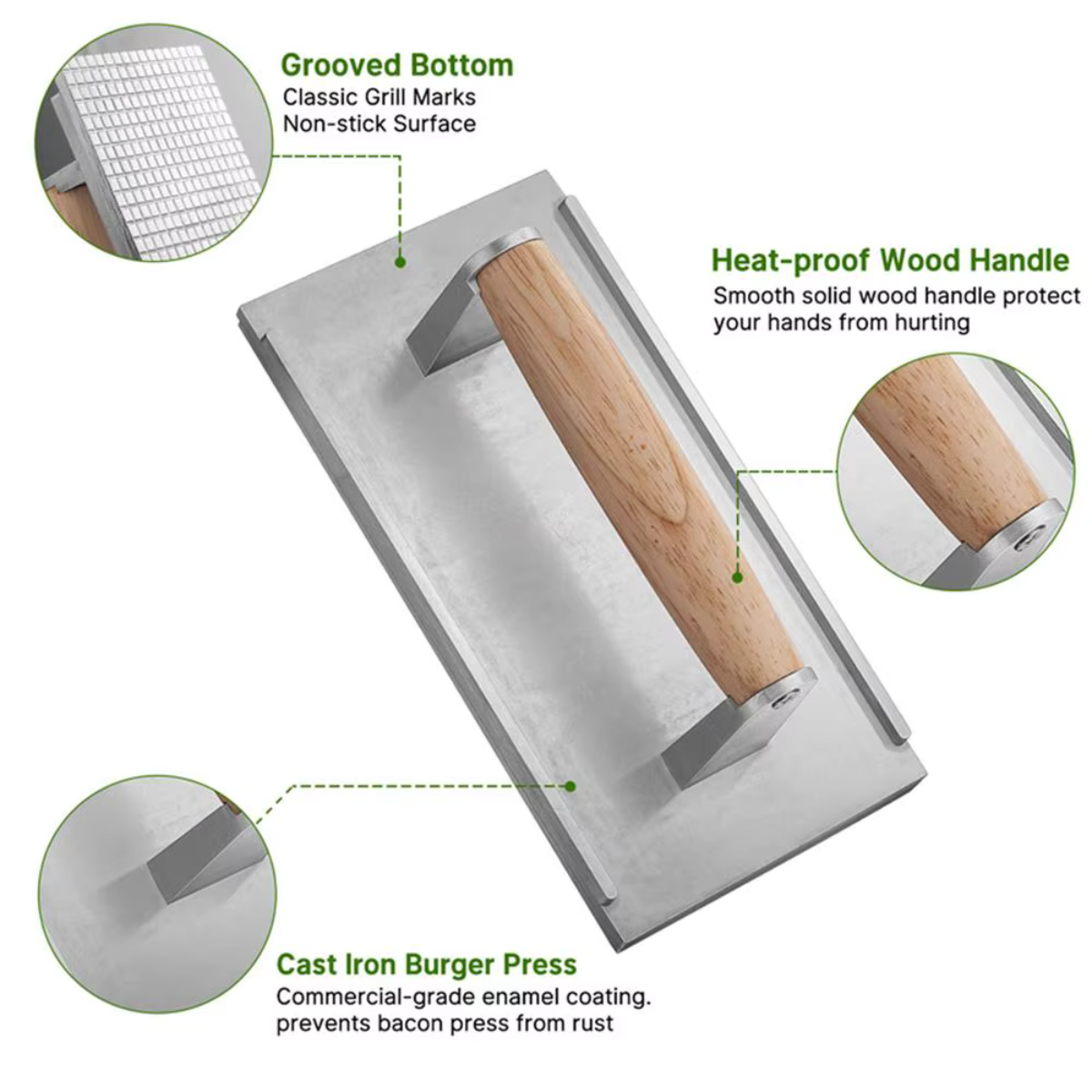 Premium roasting weight - For perfect burgers every time!