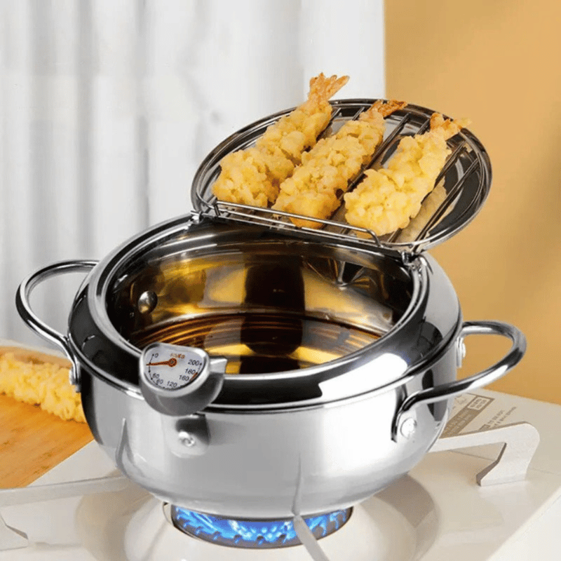 Fritteuse mit Temperaturkontrolle