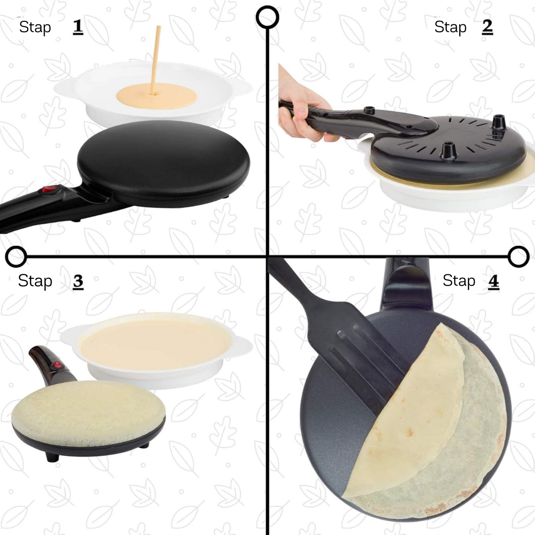 Quick crepes pan - bake perfect pancakes in less than 30 seconds