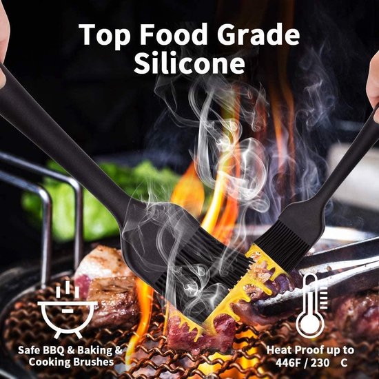 18-piece set - Stainless steel BBQ tools