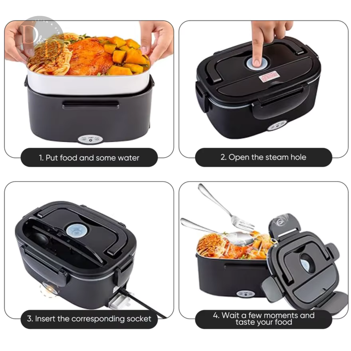Heat & Eat - Elektrisch verwarmde lunchbox