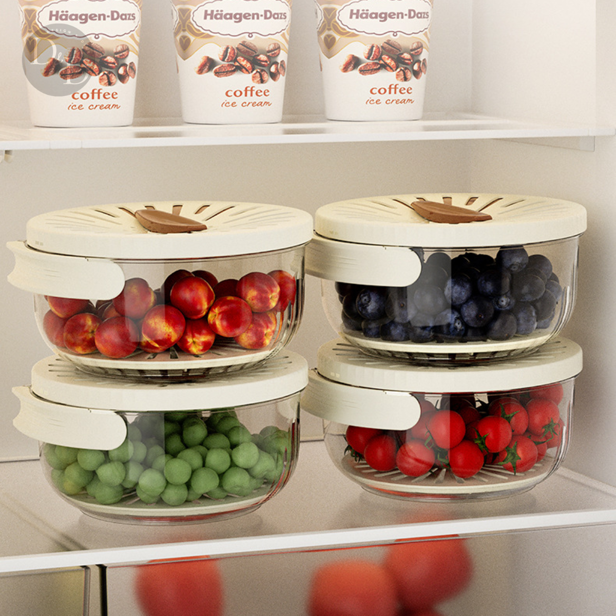Fruitainer - 1 + 1 FREE - Rinse, take with you, and store