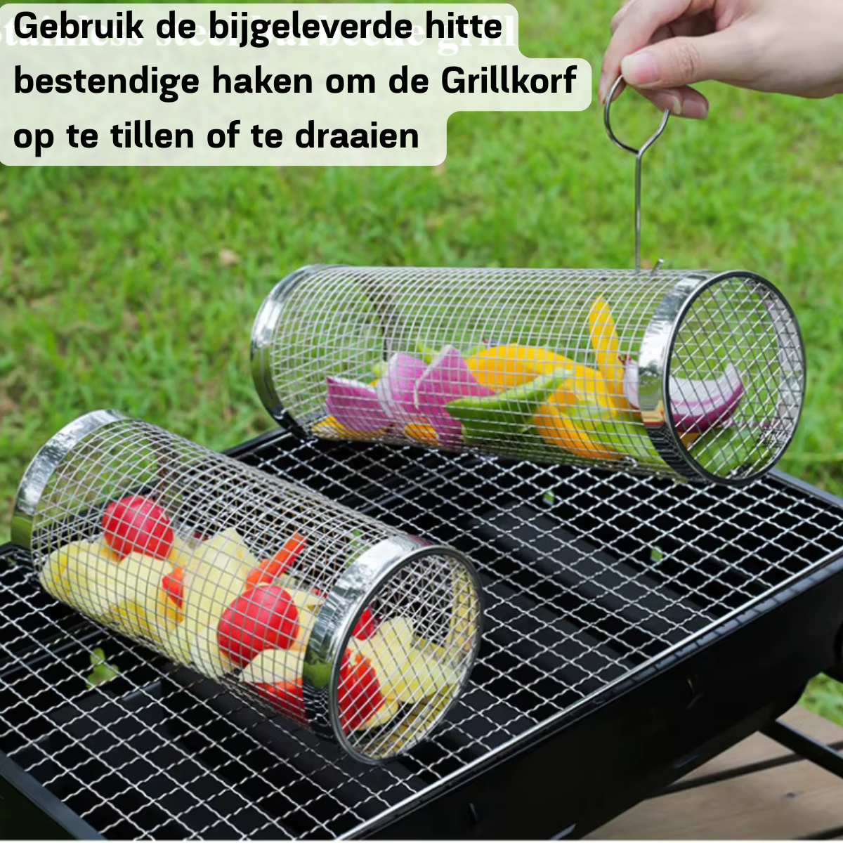 BBQ basket - Nothing falls through your grill anymore