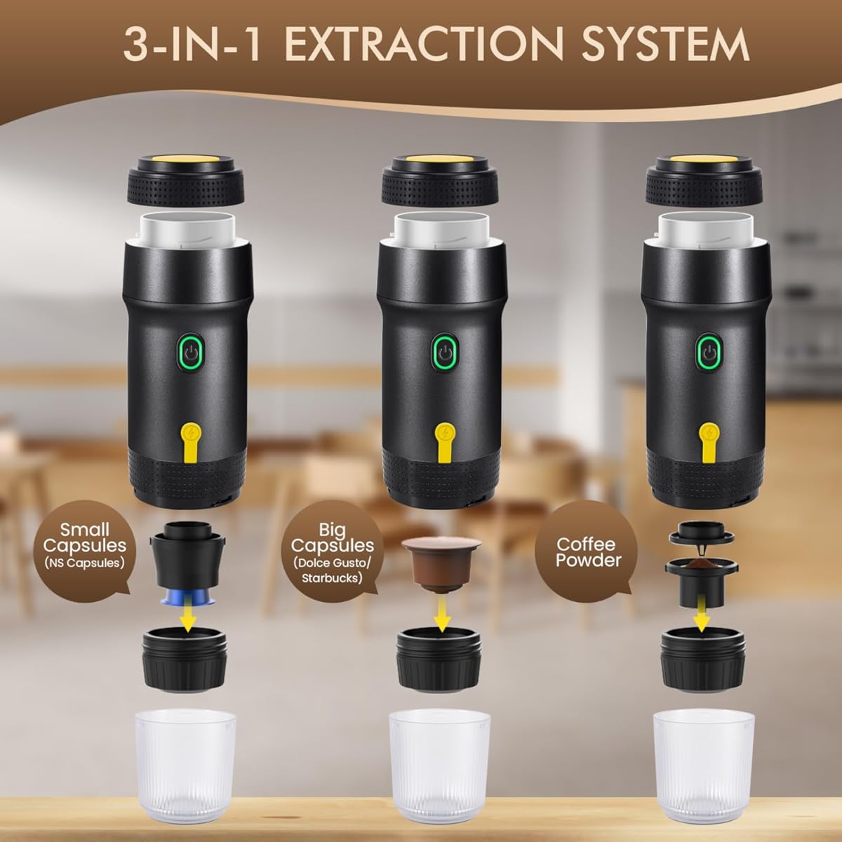 Brew on the go - wireless espresso machine