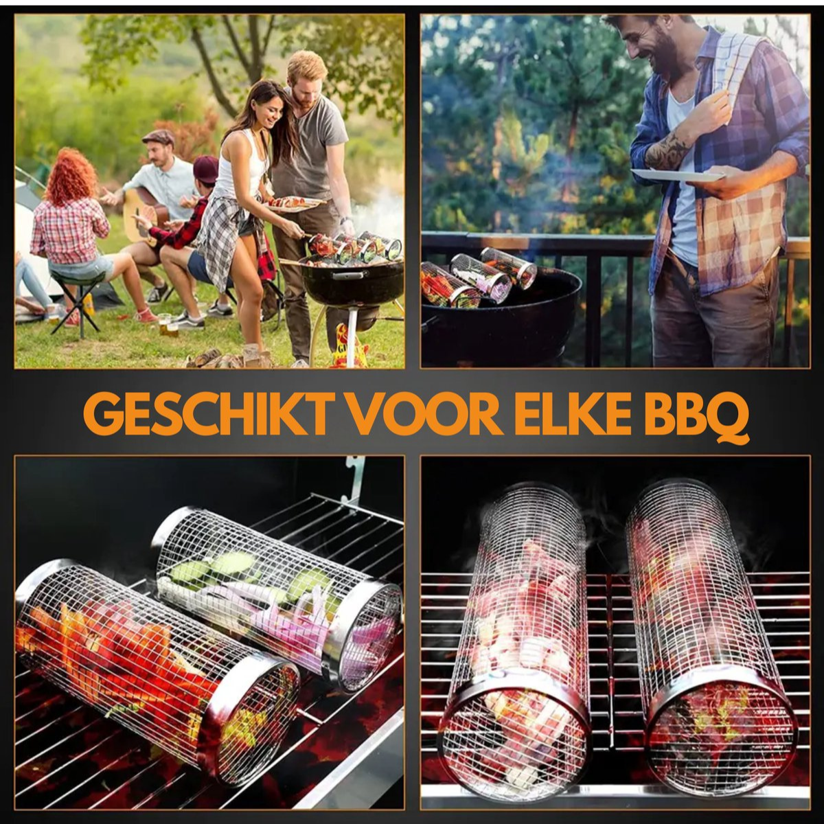 BBQ basket - Nothing falls through your grill anymore