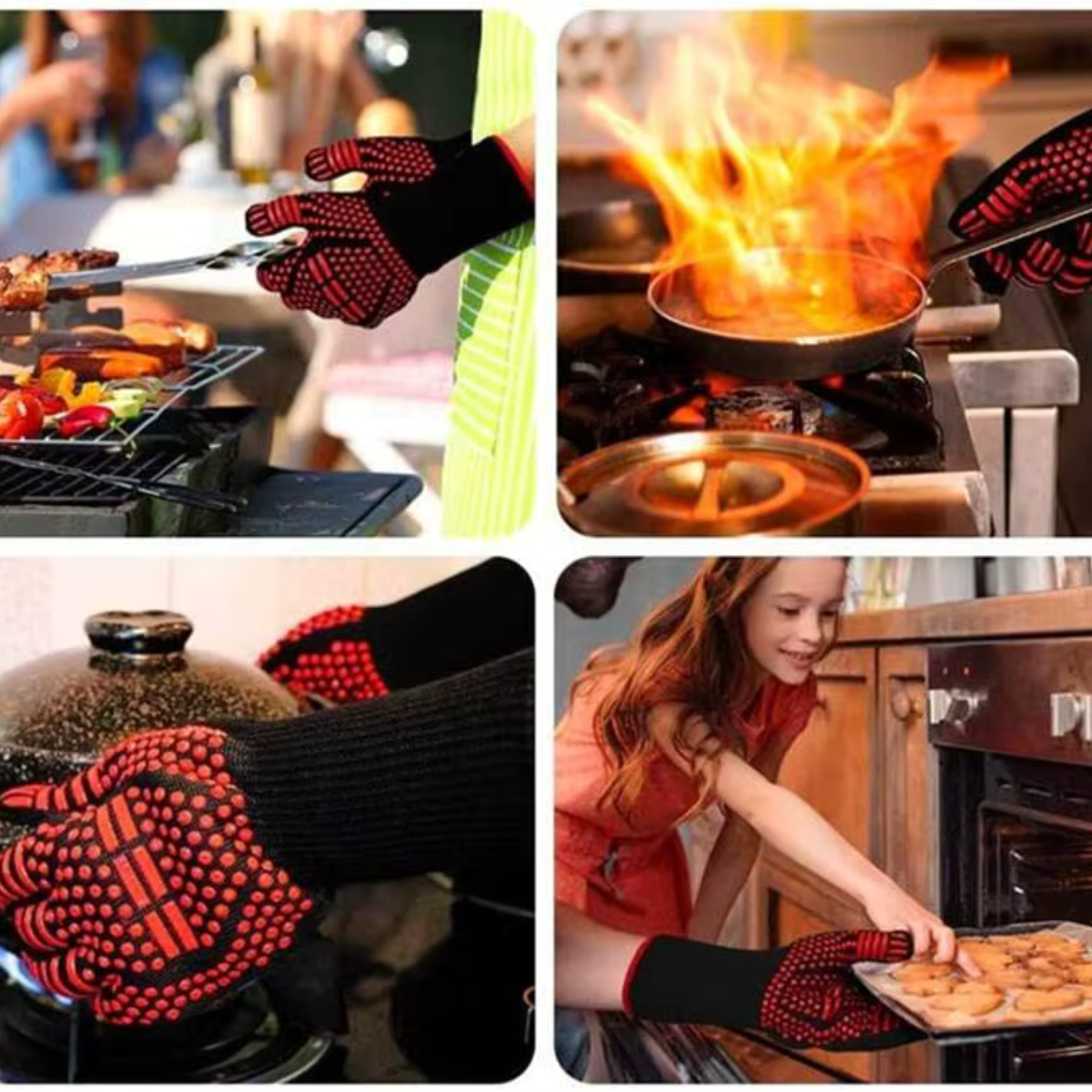 FireGuard - Guanti per barbecue fino a 800°C