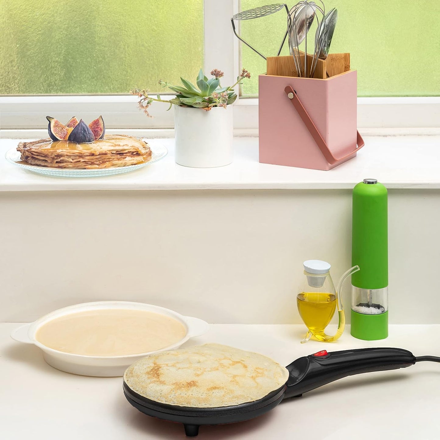Quick crepes pan - bake perfect pancakes in less than 30 seconds