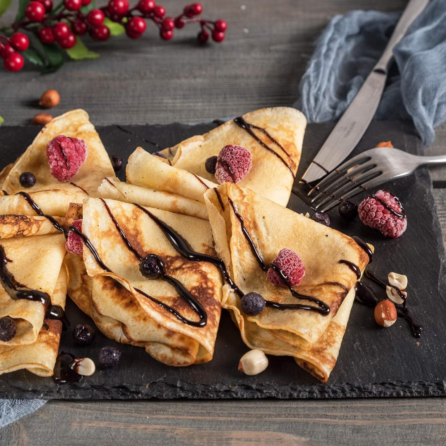 Quick crepes pan - bake perfect pancakes in less than 30 seconds