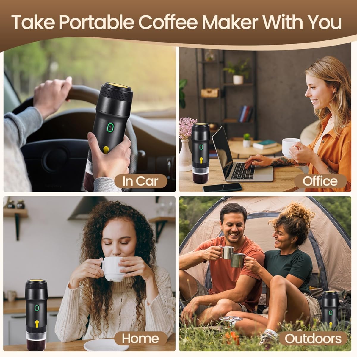 Brew on the go - wireless espresso machine