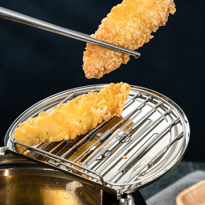 Fritteuse mit Temperaturkontrolle