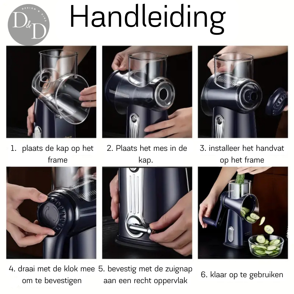 Tritatutto rotante - utensile da cucina 5 in 1