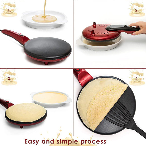 Quick crepes pan - bake perfect pancakes in less than 30 seconds