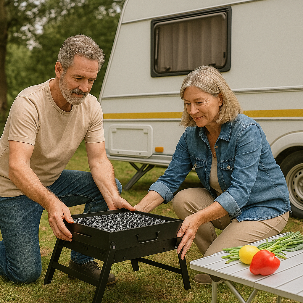 GrillMate - Barbecue da viaggio pieghevole