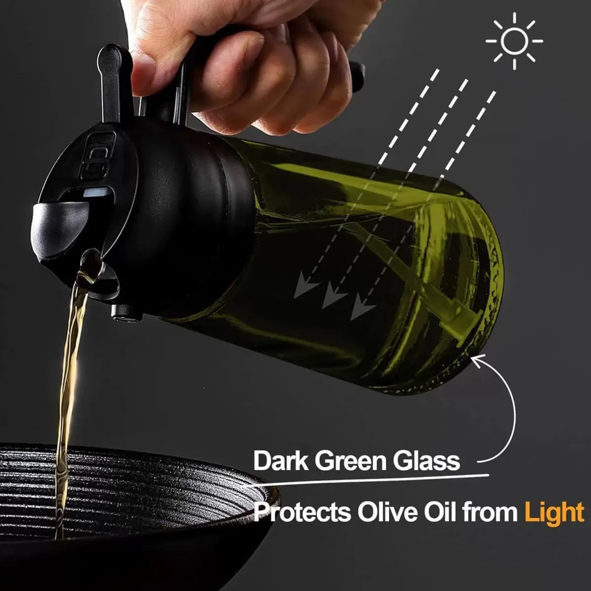 Chef's mist - 2 in 1 oil spray + UV protection glass