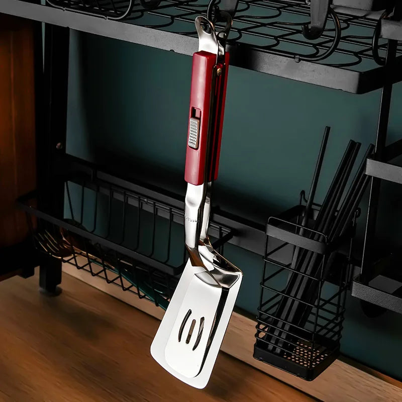 Grip and flip 2 in 1 BBQ tongs