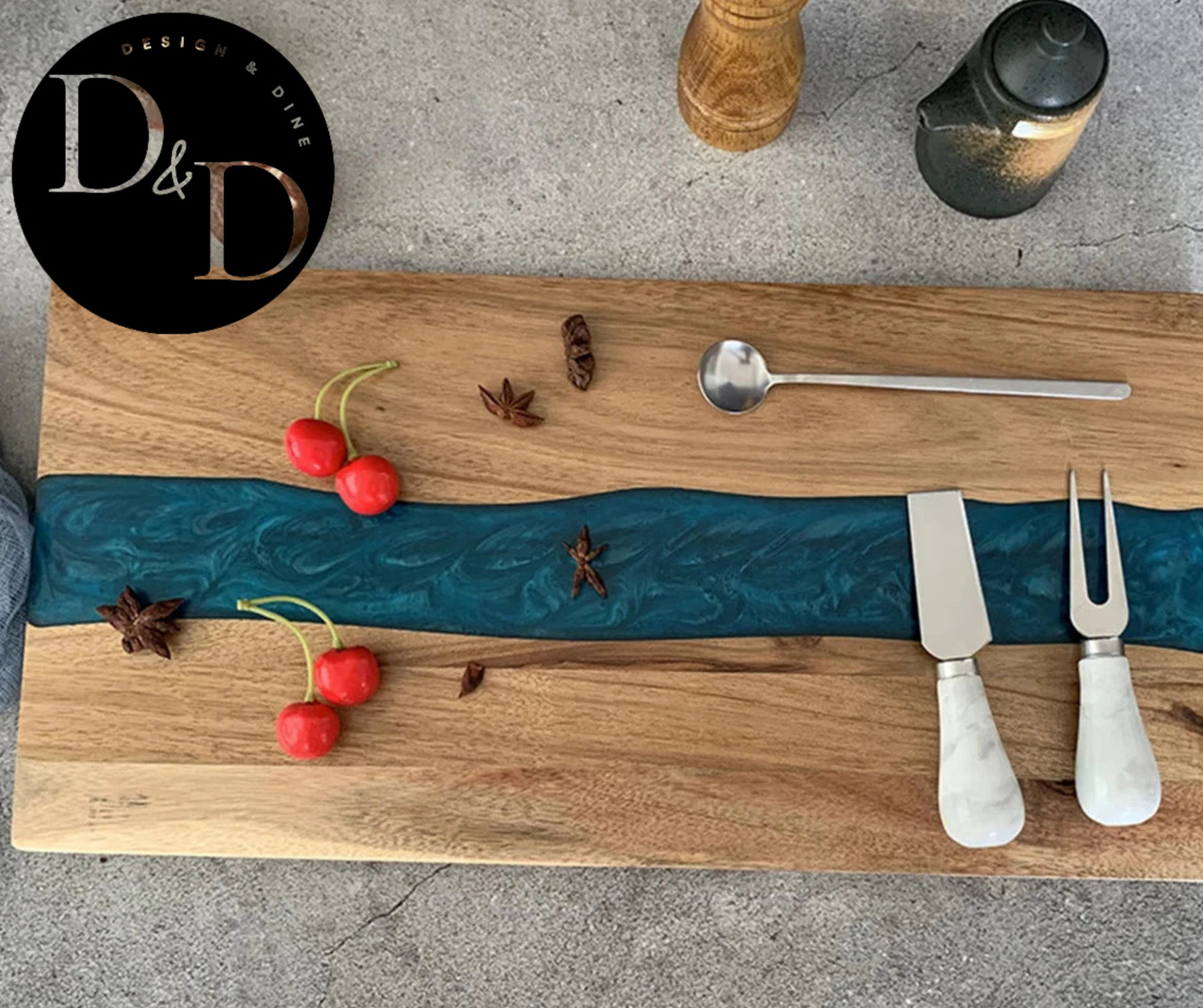 Artisan Wood & Resin borrelplank
