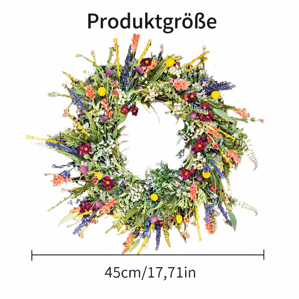 BloomHaven Blumenkranz für die Tür – handgefertigt