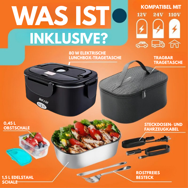 Warm & Essen - Elektrisch beheizte Lunchbox