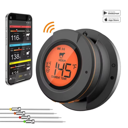 Termometro per barbecue AI + App mobile gratuita