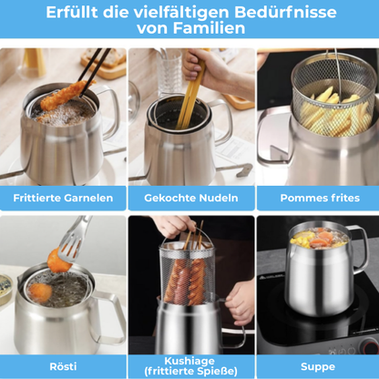 SteelFry Fritteuse mit integriertem Ölfilter