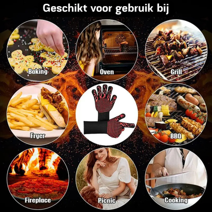 FireGuard - Guanti per barbecue fino a 800°C