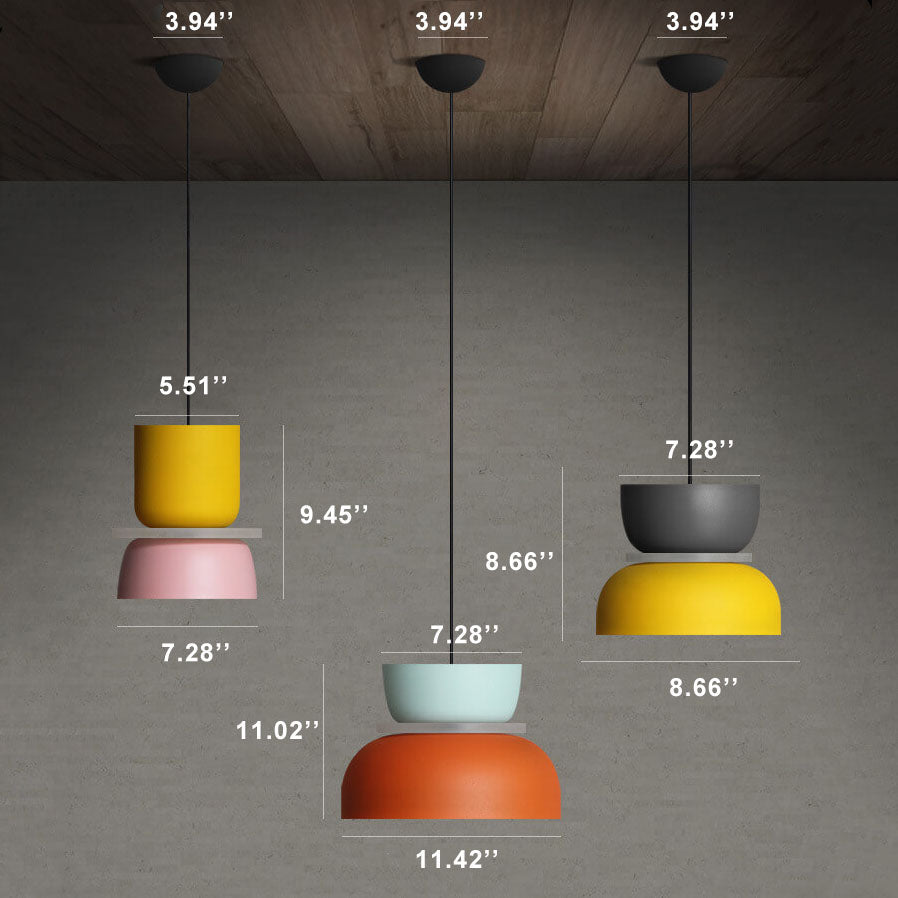 MacaronDrop LED-Hängelampe – Skandinavisches Design