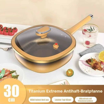 Culinara™ Titan-Antihaftpfanne mit 12 Zoll Durchmesser und Deckel