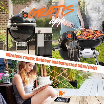 Termometro per barbecue AI + App mobile gratuita
