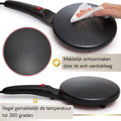 Quick crepes pan - bake perfect pancakes in less than 30 seconds