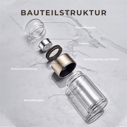 TeaNGo - Glas Tee Infuser Flasche