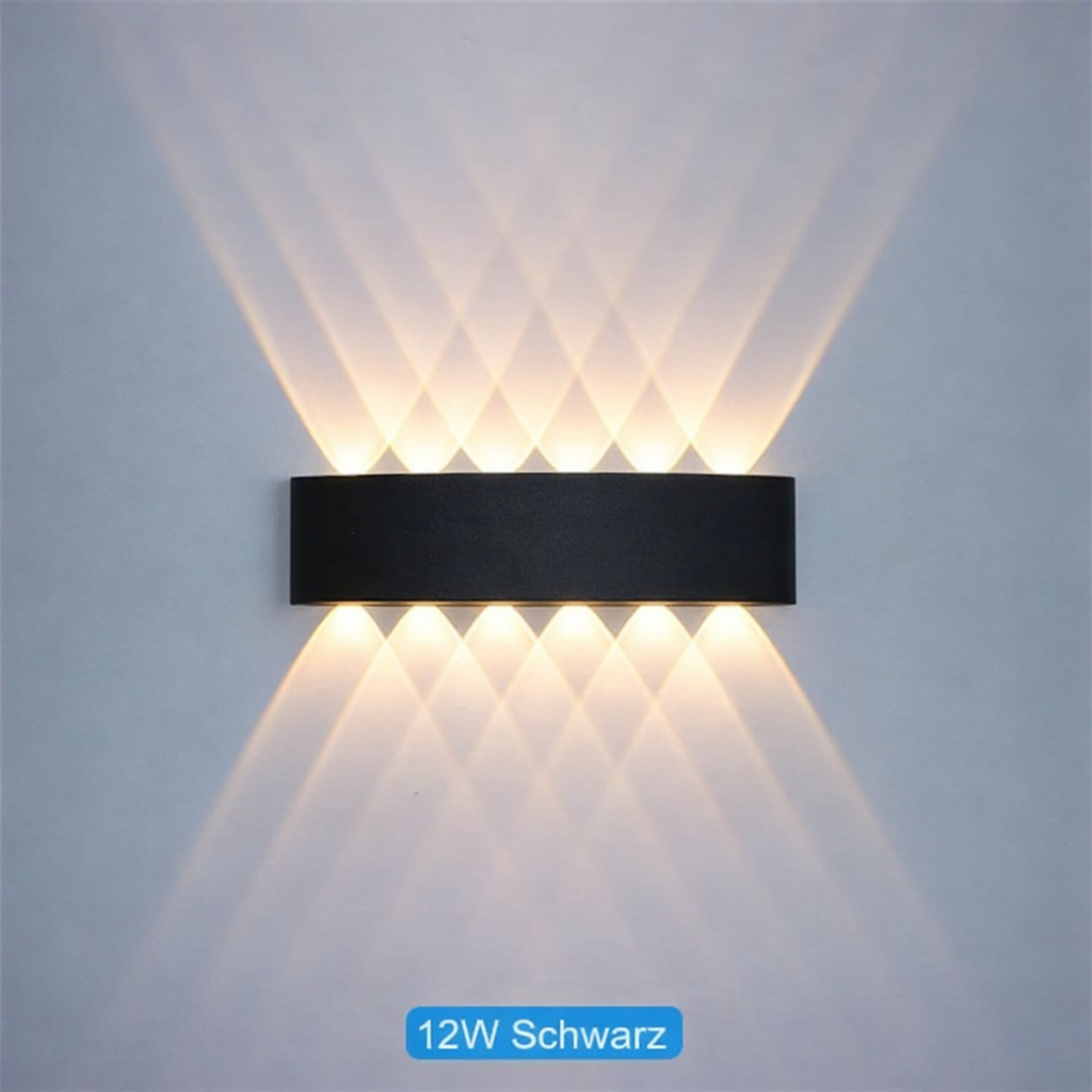 AeroGlow LED-Wandleuchte – Wetterfest