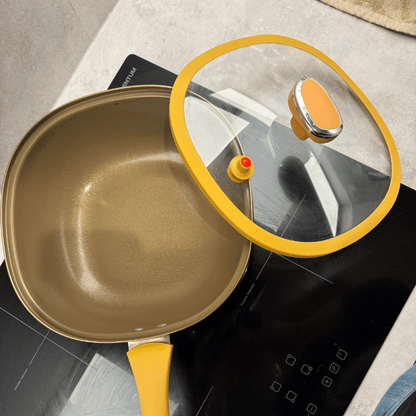 Culinara™ Titan-Antihaftpfanne mit 12 Zoll Durchmesser und Deckel