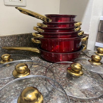 Aurum - 12-teilige Pfannenset