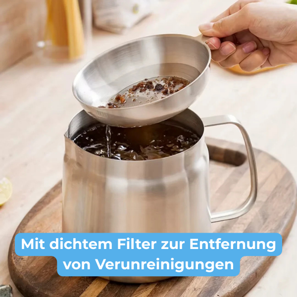 SteelFry Fritteuse mit integriertem Ölfilter
