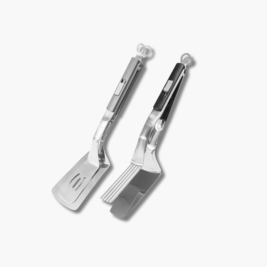 Grip and flip 2 in 1 BBQ tong