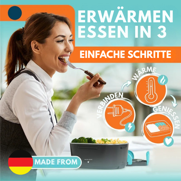 Warm & Essen - Elektrisch beheizte Lunchbox