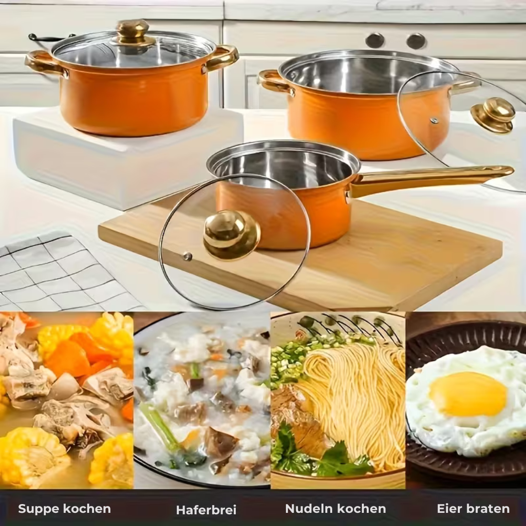 Aurum - 12-teilige Pfannenset