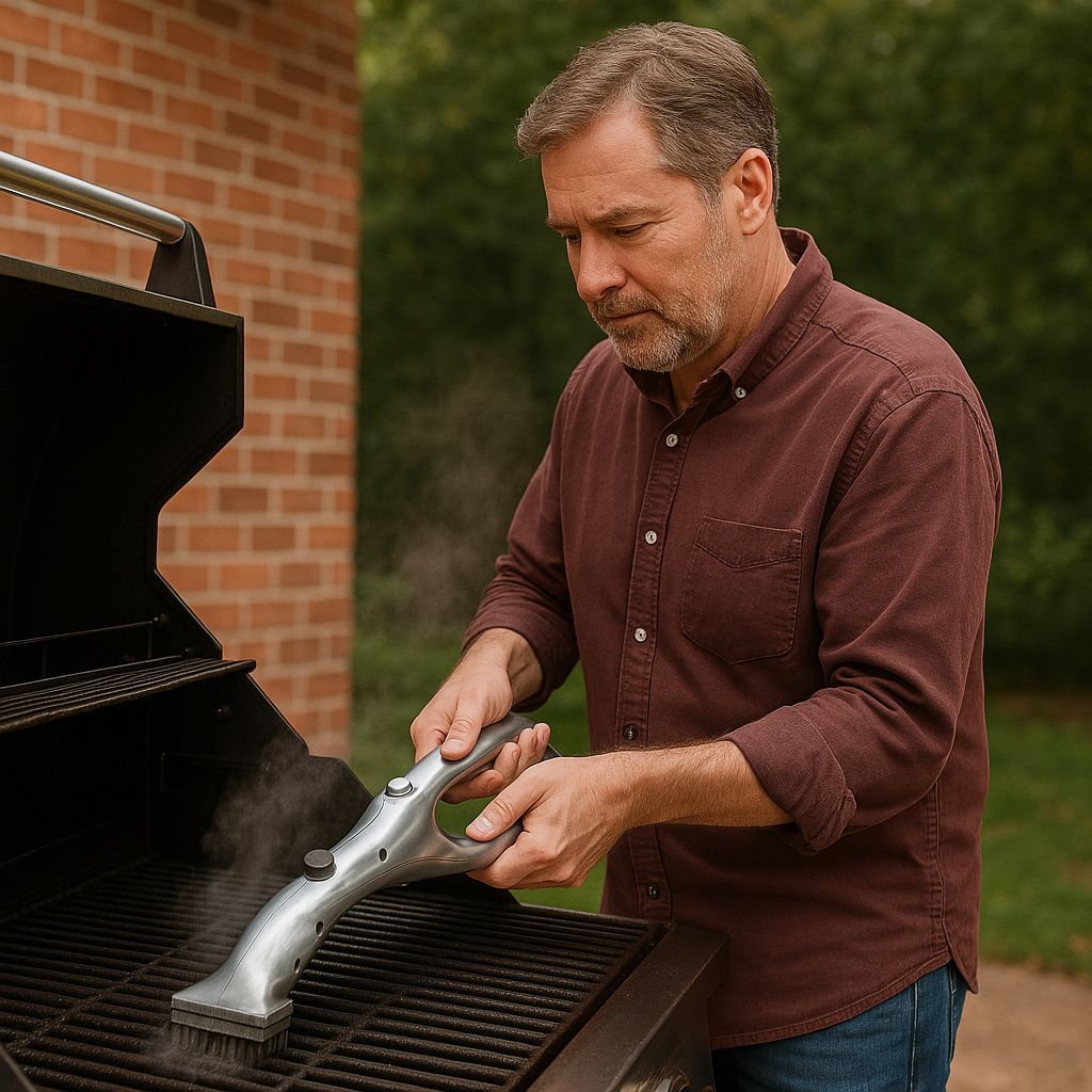 GrillSteamer - Steaming grill brush