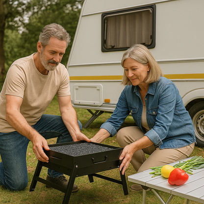 GrillMate - Barbecue da viaggio pieghevole