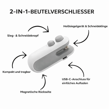 Seal&Go – 2-in-1-Beutelverschließer