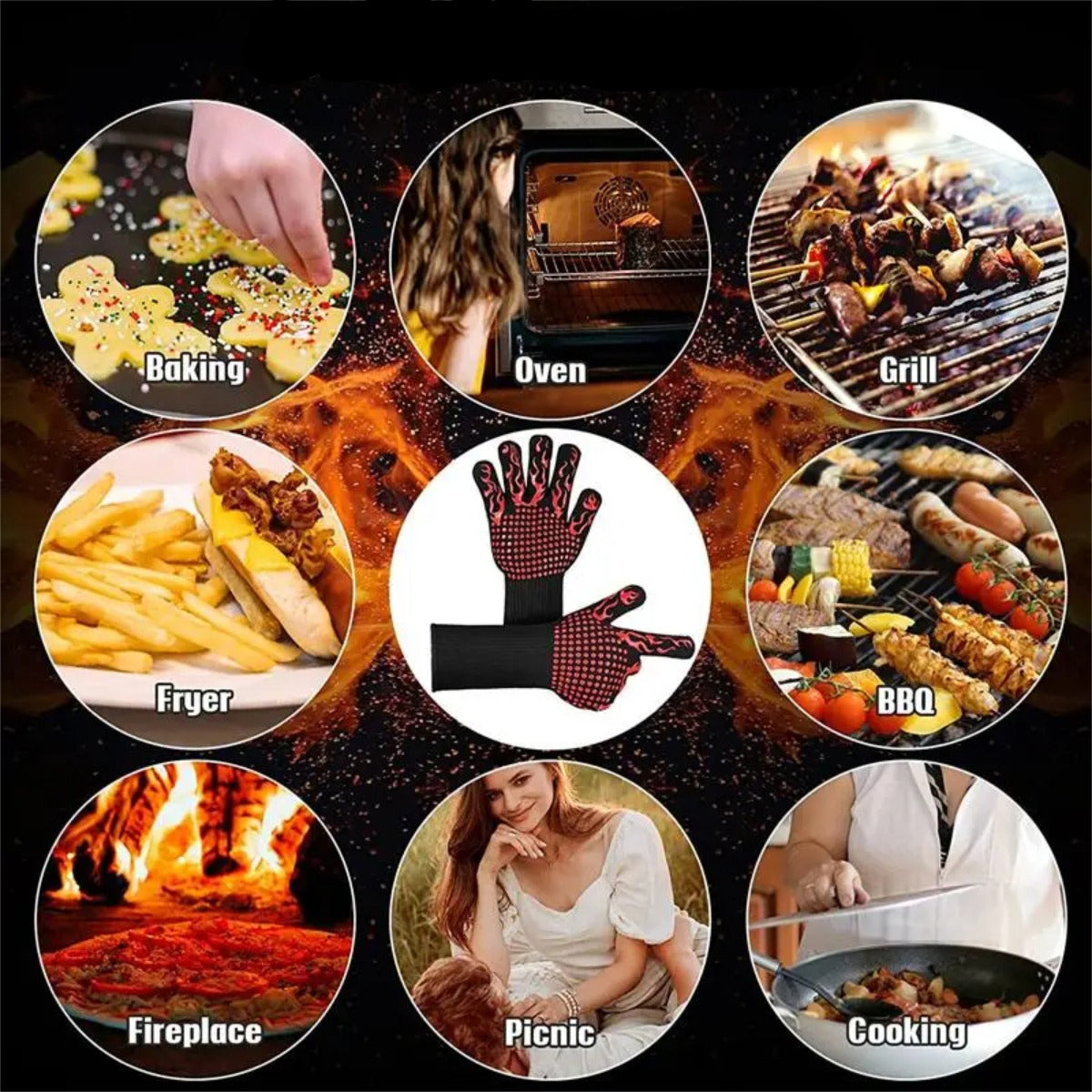 FireGuard – Grillhandschuhe bis 800 °C