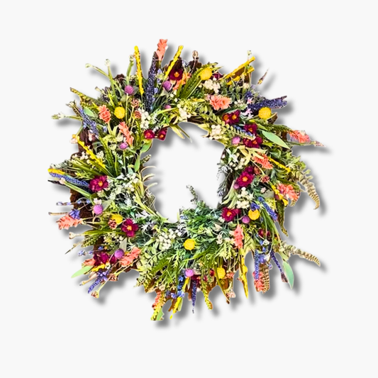 BloomHaven Blumenkranz für die Tür – handgefertigt