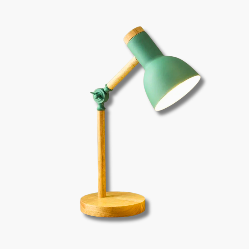 NordGlow Holz-Schreibtischlampe – verstellbar