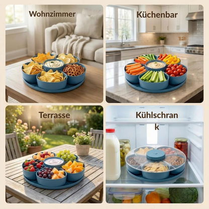 SpinServe-Snackschale Mit Fächern