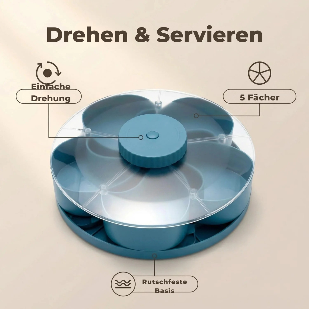 SpinServe-Snackschale Mit Fächern